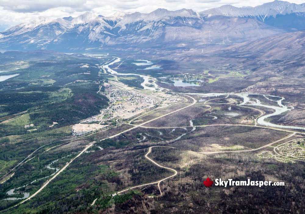 Jasper Townsite View Near the Burn Area