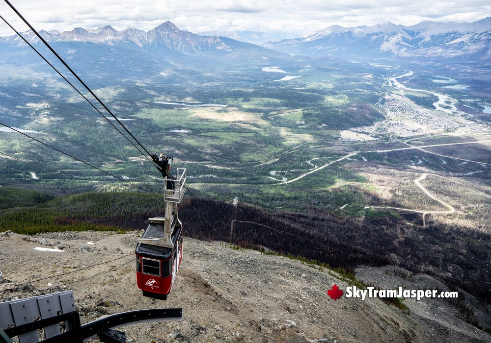 SkyTram Arriving at Whistlers Mountain Summit