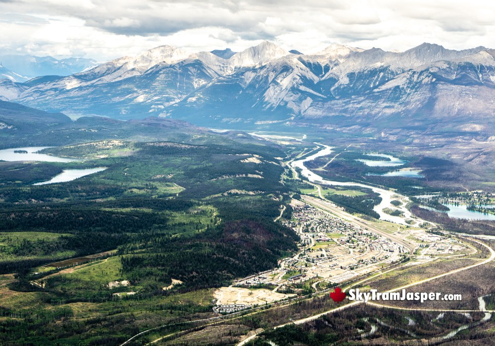 Jasper Townsite View from atop the Jasper SkyTram